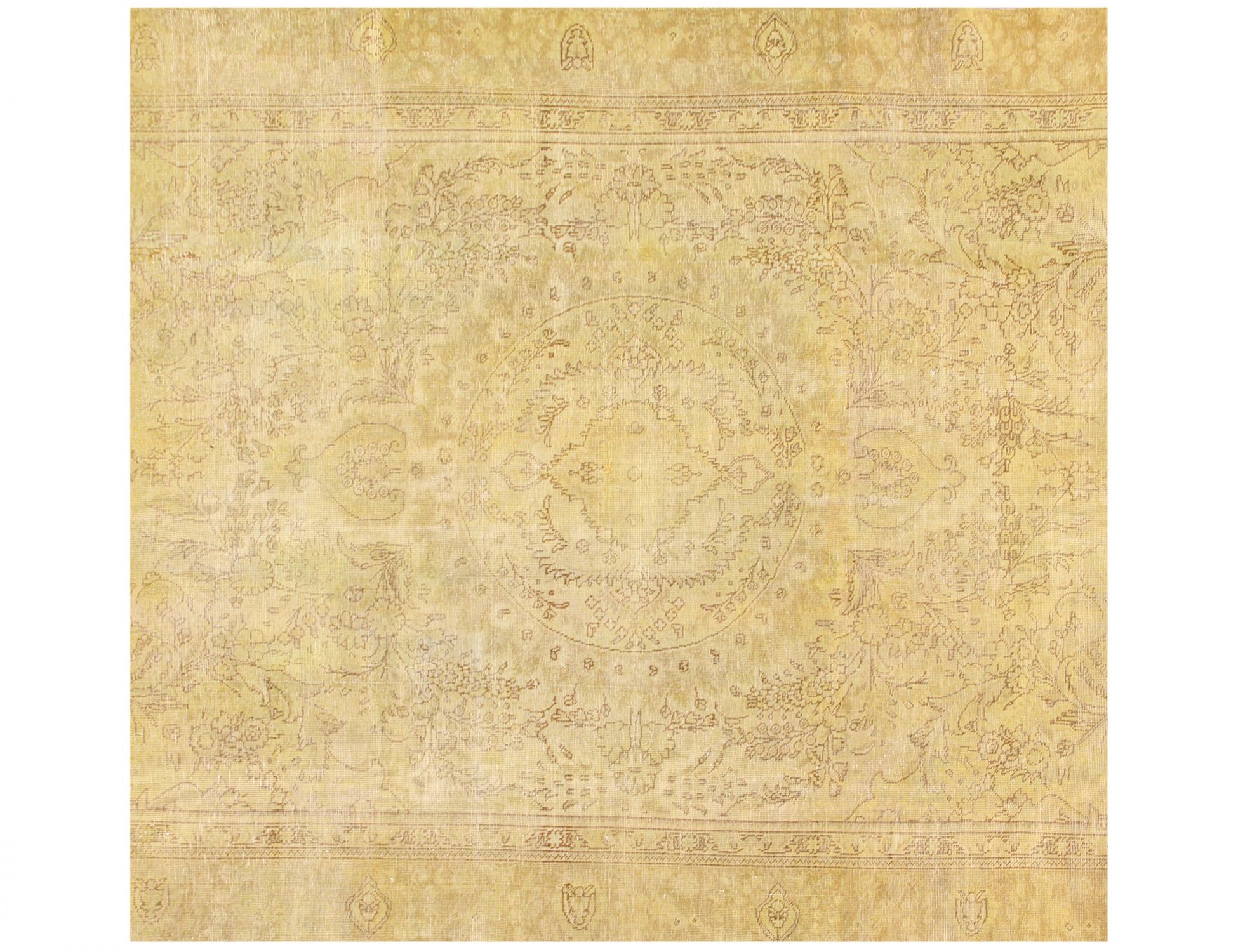 Alfombra persa vintage  amarillo <br/>250 x 214 cm