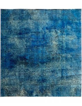 Quadrat Vintage Teppich  blau <br/>223 x 204 cm