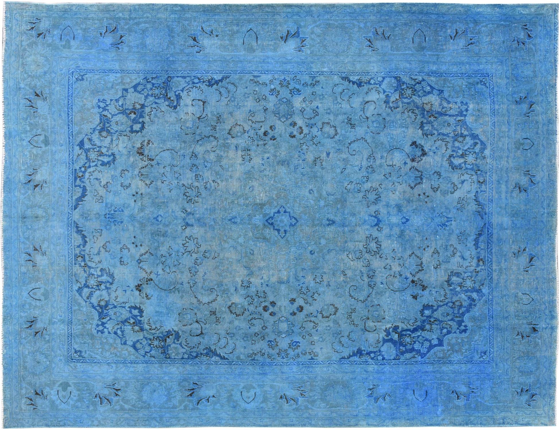 Alfombra vintage  azul <br/>368 x 280 cm