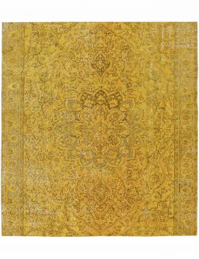 Quadrat Vintage Teppich  gelb <br/>193 x 193 cm