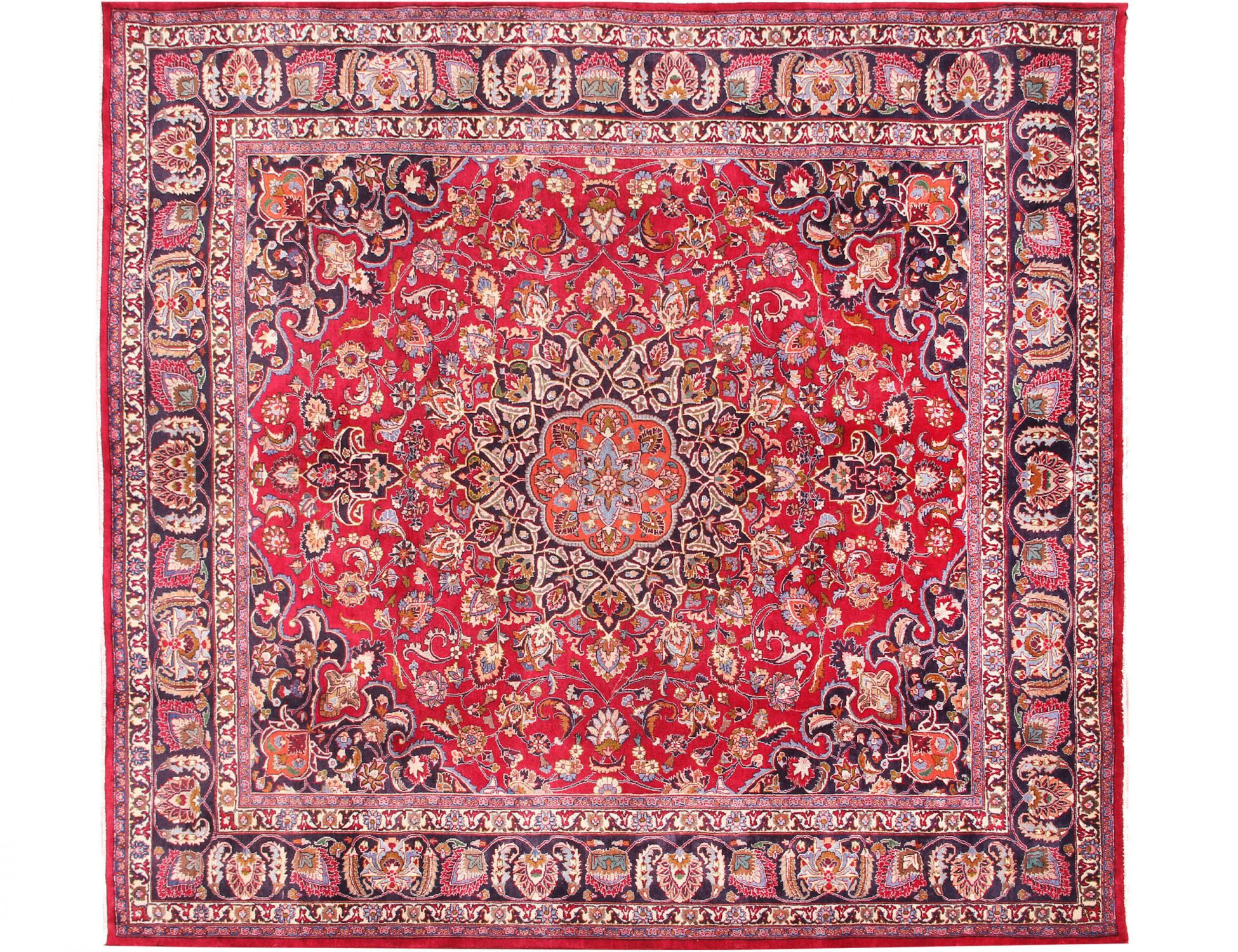 Mashad Tappeto  rosso <br/>340 x 302 cm