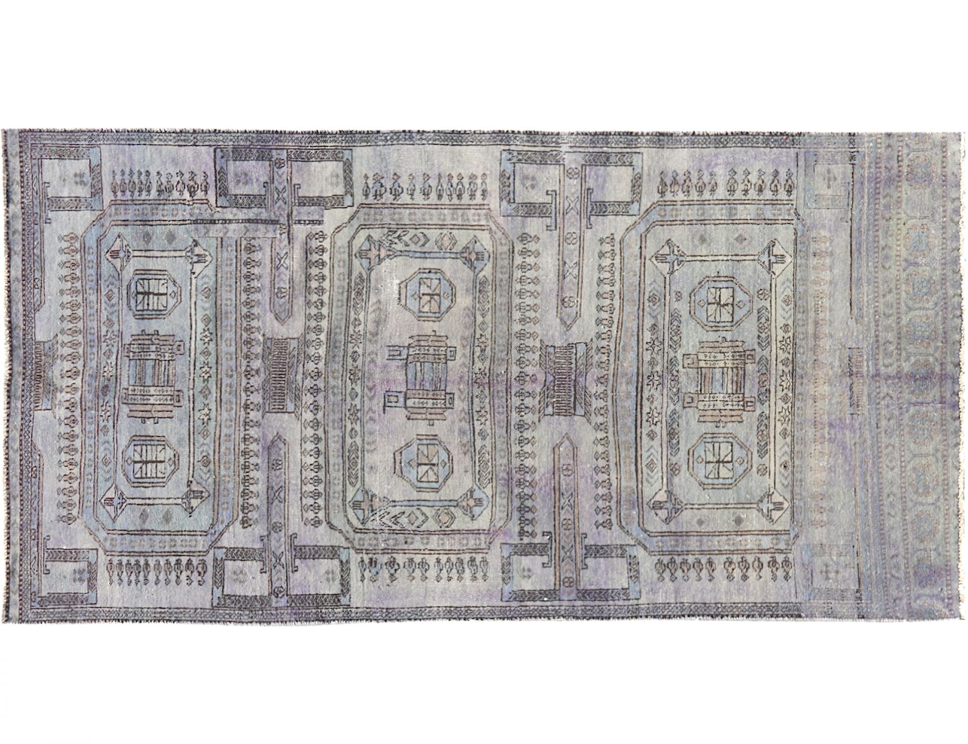  Vintage Tapis  grise <br/>280 x 150 cm