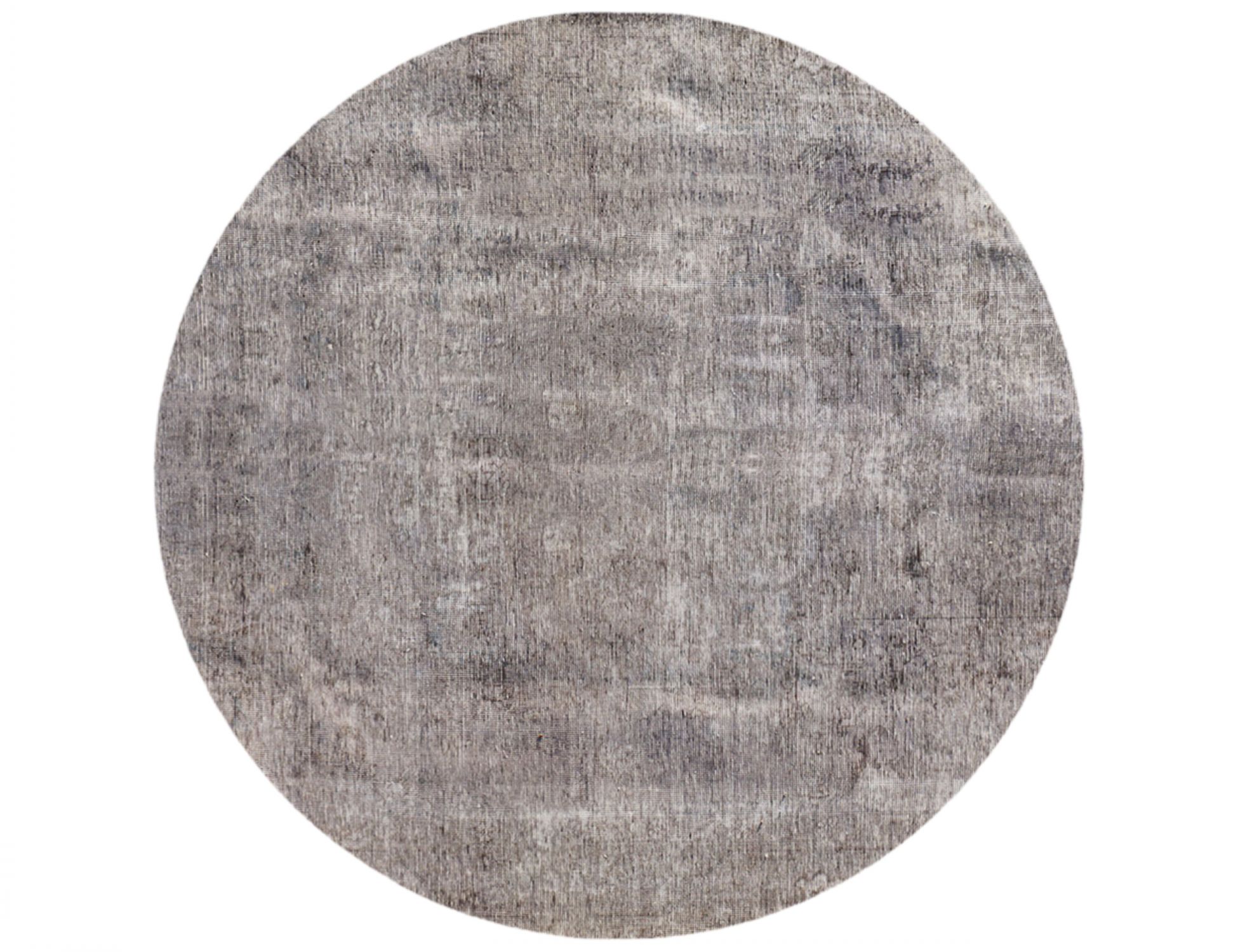 Round Vintage Carpet  grey <br/>191 x 191 cm