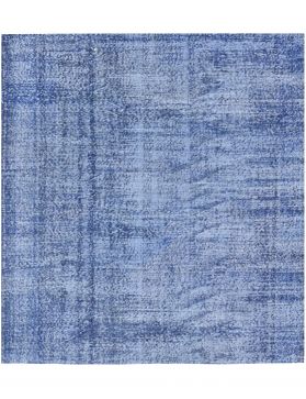 Quadrat Vintage Teppich  blau <br/>169 x 169 cm