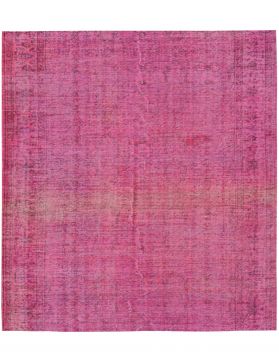 Quadrat Vintage Teppich  rosa <br/>161 x 161 cm