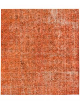 Quadrat Vintage Teppich  orange <br/>176 x 176 cm