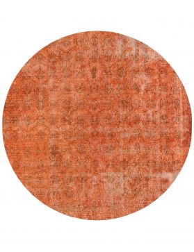 Rund Vintage Teppich  orange <br/>176 x 176 cm