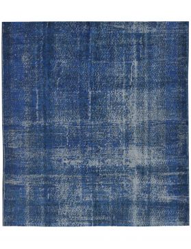 Quadrat Vintage Teppich  blau <br/>191 x 191 cm