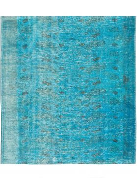 Quadrat Vintage Teppich  blau <br/>188 x 188 cm