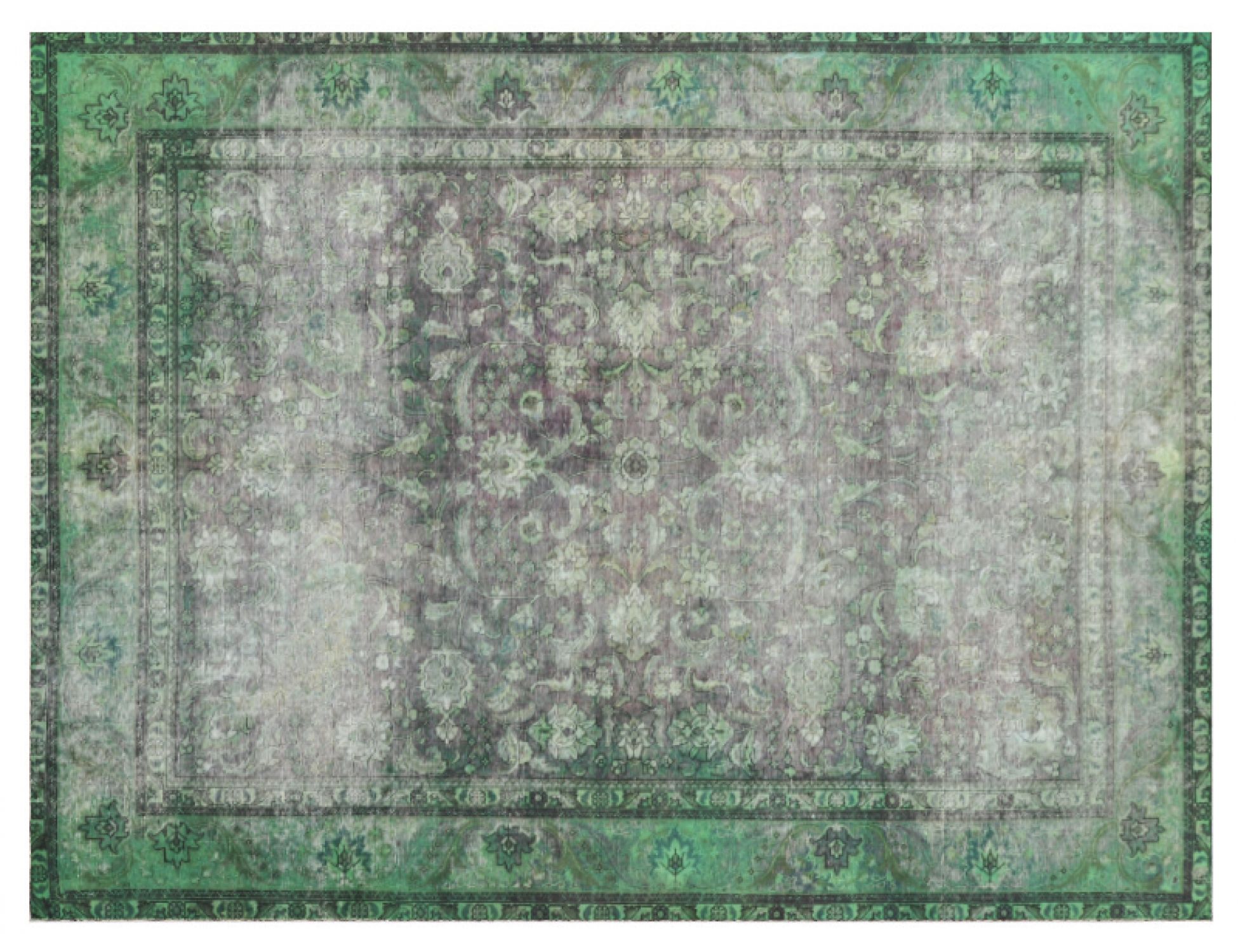 Tappeto Vintage  verde <br/>336 x 226 cm