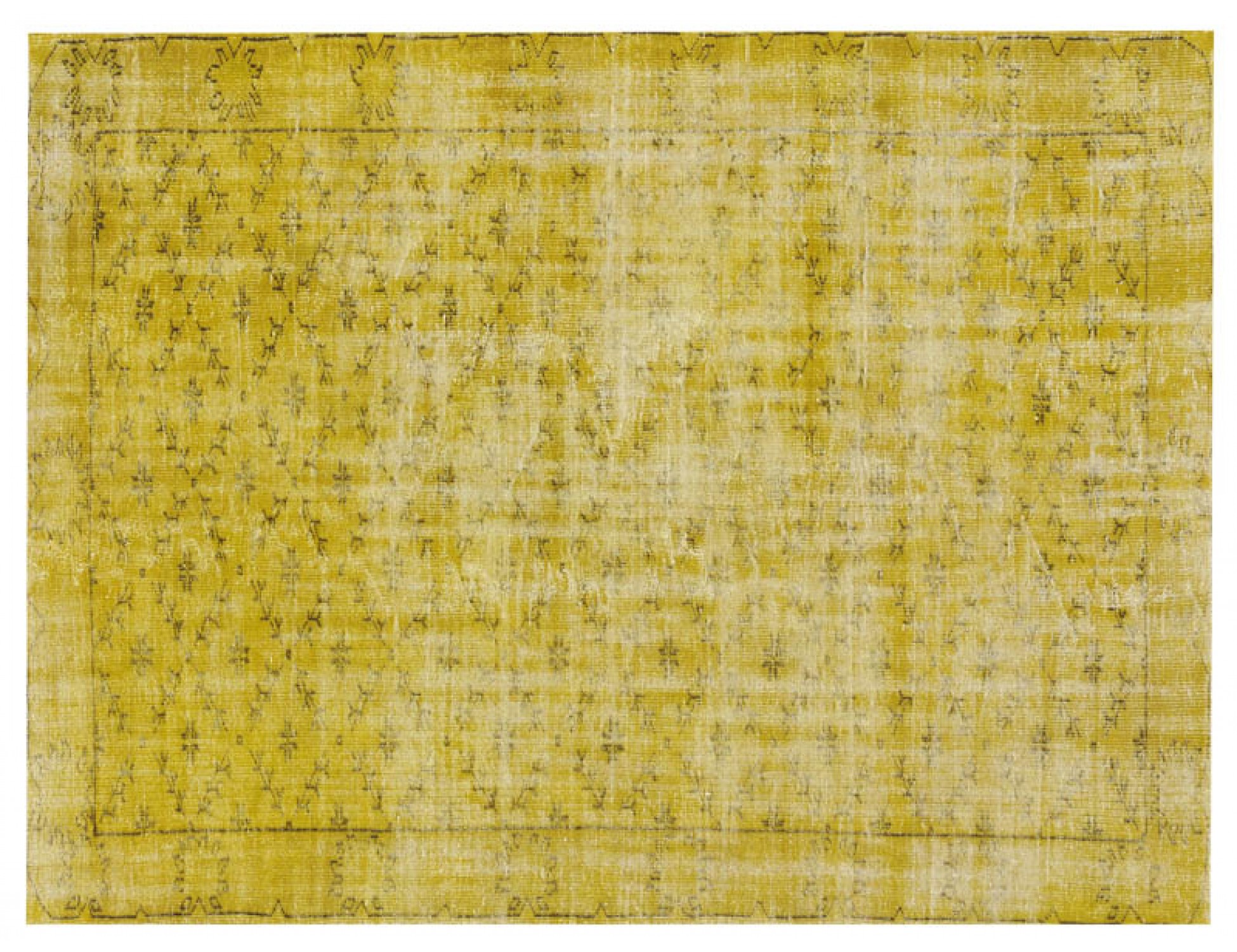 Tappeto Vintage  giallo <br/>272 x 188 cm