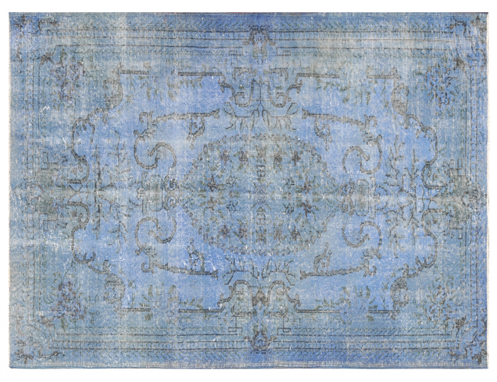  Vintage Tapis  bleu <br/>211 x 118 cm