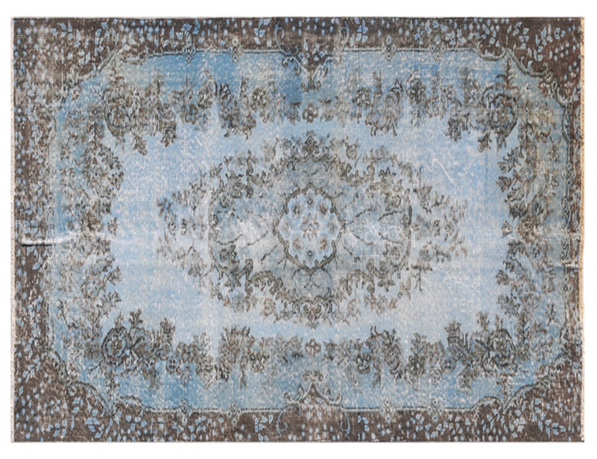 Tappeto Vintage  blu <br/>214 x 116 cm