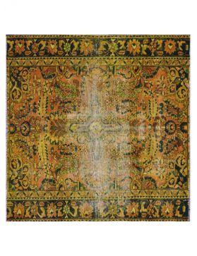 Quadrat Vintage Teppich  gelb <br/>145 x 150 cm