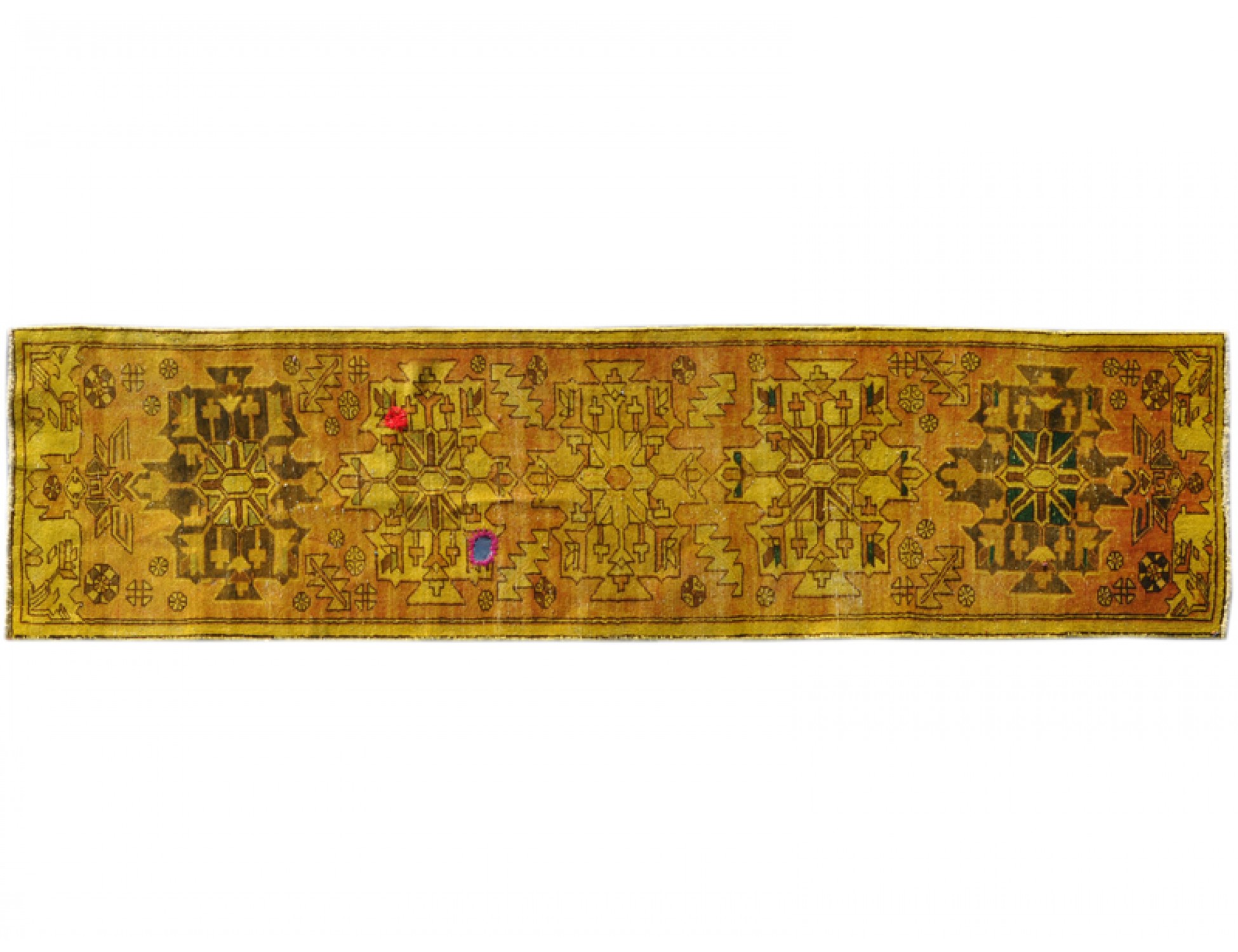 Alfombra vintage  amarillo <br/>295 x 70 cm