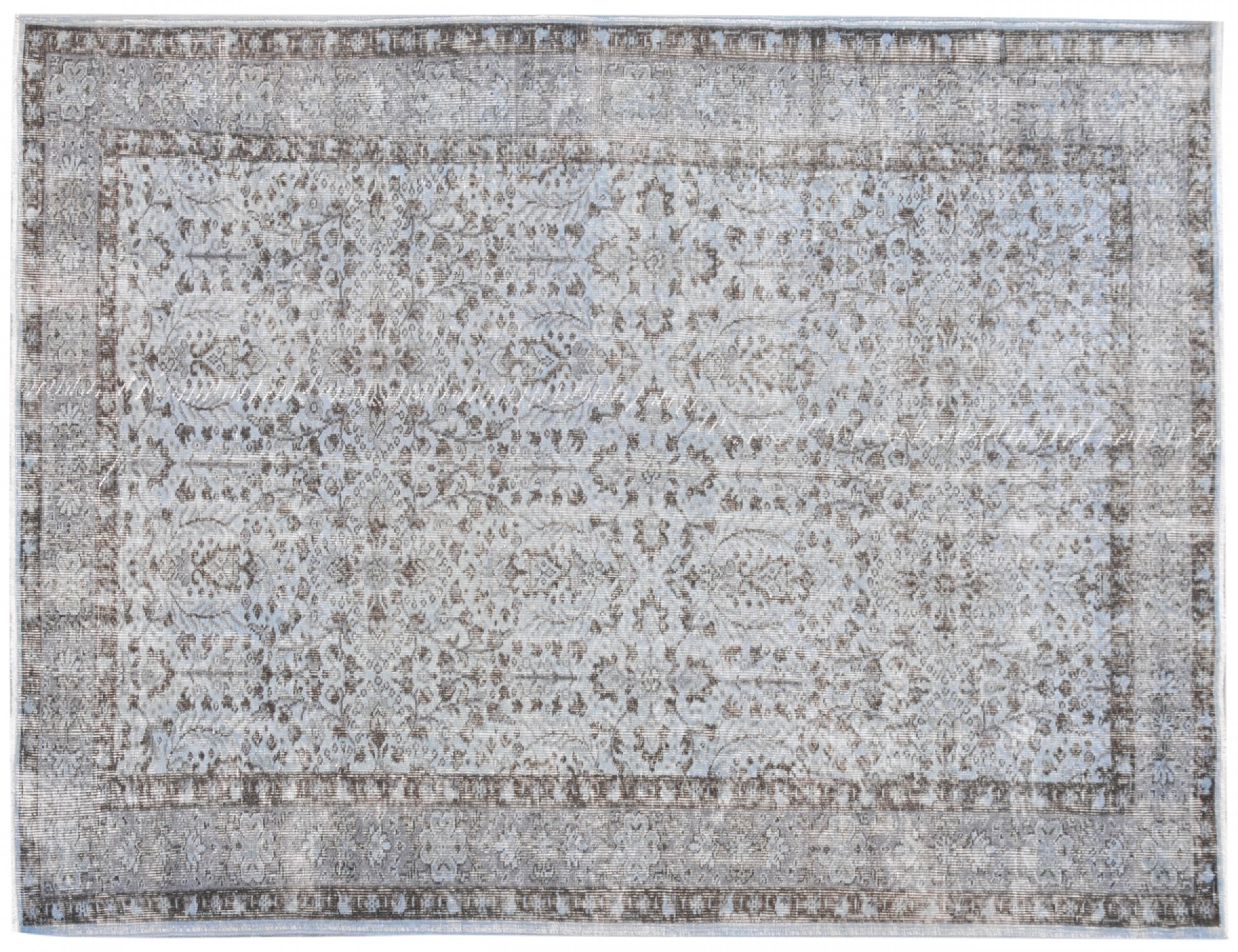 Alfombra vintage  azul <br/>273 x 168 cm