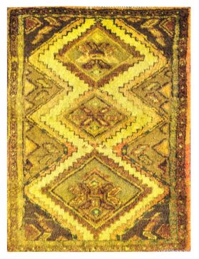 Tappeto Vintage  giallo <br/>100 x 70 cm