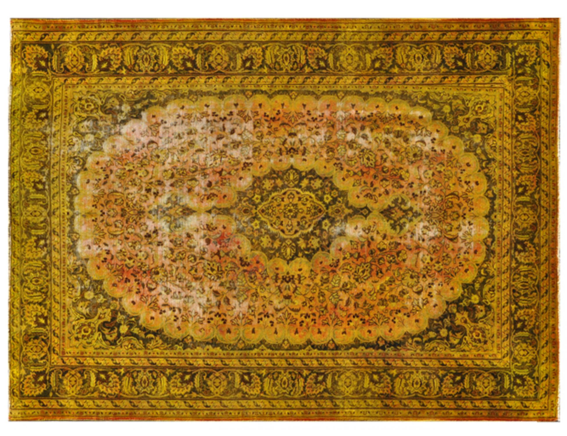 Tappeto Vintage  giallo <br/>325 x 240 cm